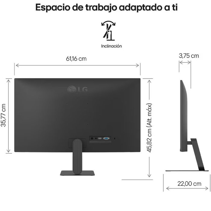 LG 27U411A-B Monitor Full HD IPS 27 pulgadas 120 Hz Negro